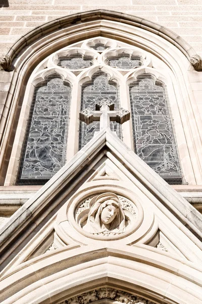 Australia Sydney Santa Mary Iglesia Antigua Entrada Religius Concepto — Foto de Stock