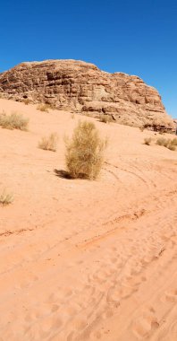 wadi rum çöl Ürdün kum ve dağ macera destinatio