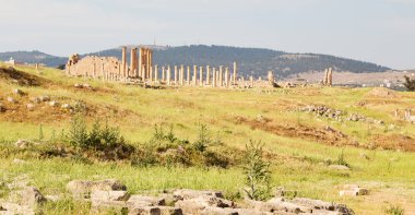 : Jerash jordan antik arkeolojik site turist için klasik miras