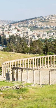: Jerash jordan antik arkeolojik site turist için klasik miras