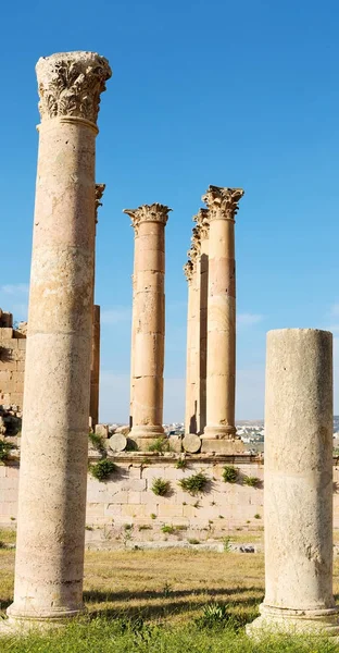 Jerash Jordan Sítio Arqueológico Antigo Património Clássico Turista — Fotografia de Stock