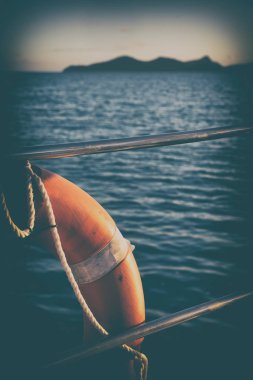 Avustralya lifebuoy tekne ile okyanusa Emanet kavramı