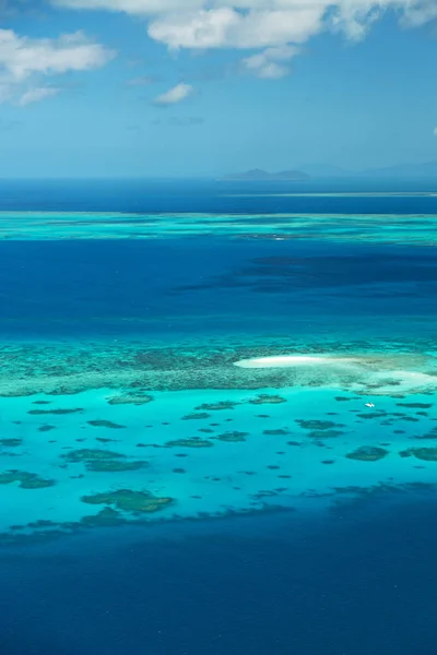 Austrália Parque Natuarl Grande Recife Partir Alto Conceito Paraíso — Fotografia de Stock