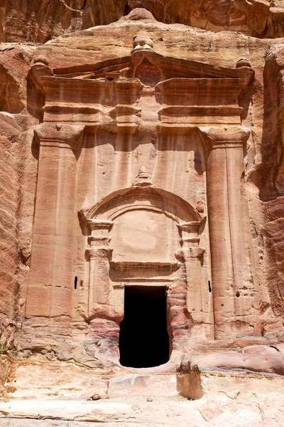 Ürdün Petra Antik Sitesi Kabirde Güzel Dünyanın Mucizesi — Stok fotoğraf
