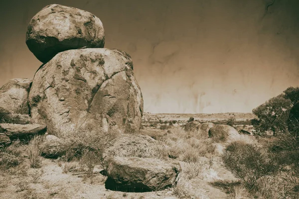 In Australien die Felsen aus teuflischem Marmor — Stockfoto