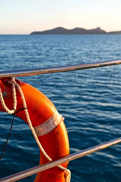 Австралії Концепція Безпеки Океані Рятувальний Круг Човні — стокове фото