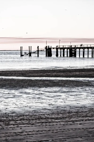 Australie Plage Jetée Hervey Bay Fraser Island Comme Concept Paradisiaque — Photo