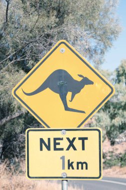 Avustralya vahşi kanguru işareti 