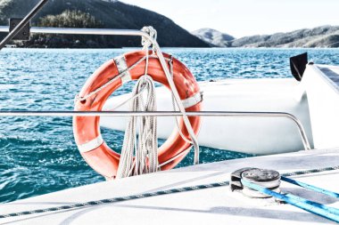 Avustralya lifebuoy tekne ile okyanusa Emanet kavramı