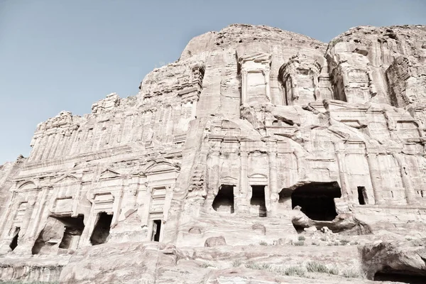 Antieke Site Van Petra Jordanië Klooster — Stockfoto