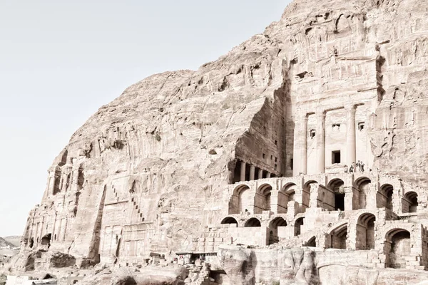 Sitio Antiguo Petra Monasterio Jordania — Foto de Stock