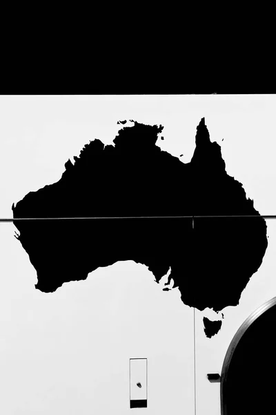 В Австралії карта країни — стокове фото