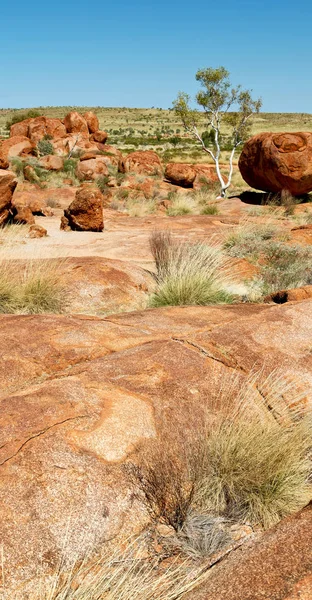 W australia skały diabeł z marmuru — Zdjęcie stockowe