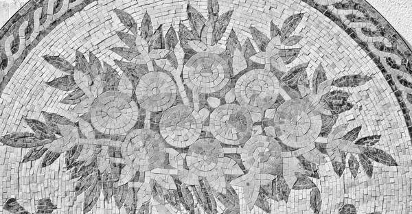 The antique  ceramic roman decorative tile mosaic — Stock Photo, Image