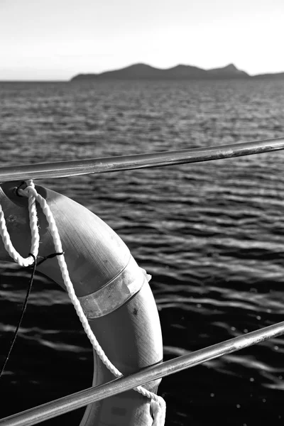 Lifebuoy ile okyanusa Emanet kavramı — Stok fotoğraf