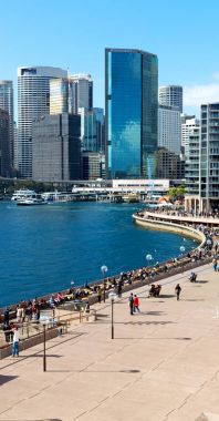 Avustralya'da sydney defne gökdelen ve ev görünümü