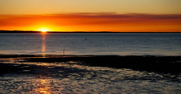 Austrália Pôr Sol Oceano Como Conceito Relaxar Férias — Fotografia de Stock