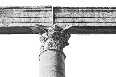 : jerash, jordan antik sütun ve Arkeolojik Sit klasik miras turist için