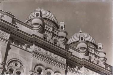 Avustralya'da sydney antik Kraliçe victoria bina ve gök kubbede