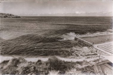 Avustralya bondie plaj ve okyanus yakın resort havuz