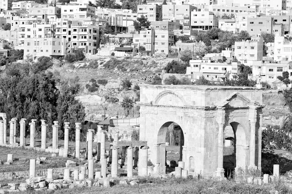 Jerash Jordan Sítio Arqueológico Antigo Património Clássico Turista — Fotografia de Stock