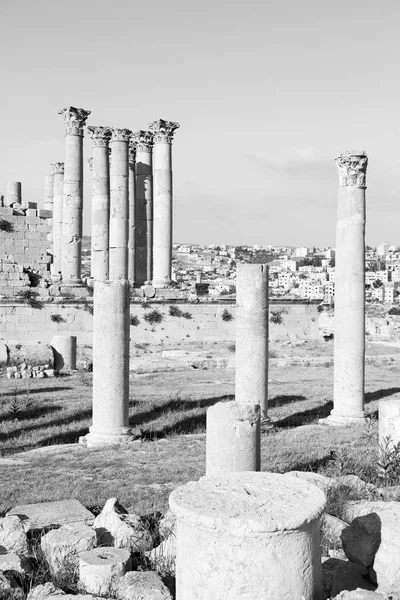 Jerash Jordania Antyczny Archeologicznych Miejscu Klasycznego Dziedzictwa Dla Turysty — Zdjęcie stockowe