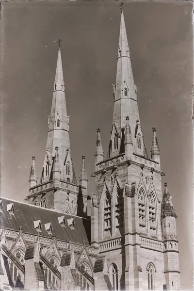 Australien Sydney Den Antika Byggnad Katedralen Maria Kyrka — Stockfoto