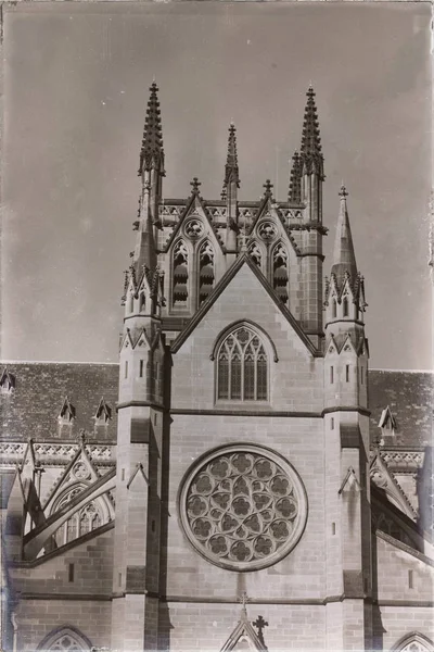 Austalie Sydney Bâtiment Antique Cathédrale Mary Église — Photo