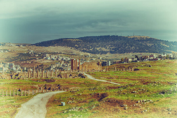 в Джераш Джордан античный археологический памятник классического наследия для туристов

