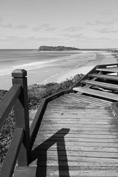 Australia Passerella Spiaggia Hervey Bay Fraser Island Come Concetto Paradiso — Foto Stock