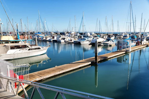 Australië Fraser Island Boot Pier Buurt Van Oceaan — Stockfoto