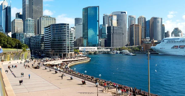 Australien Sydney Der Blick Vom Bay Skyscraper Und Haus — Stockfoto