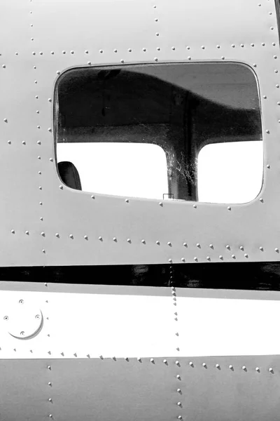 Crains Austalia Fenster Des Wenig Beliebten Flugzeug Parken Auf Dem — Stockfoto