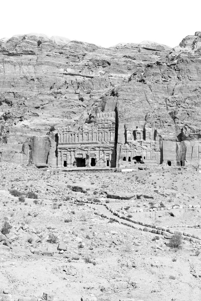 Grab Der Antiken Stätte Von Petra Jordanien Das Schöne Wunder — Stockfoto