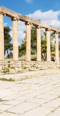 : Jerash jordan antik arkeolojik site turist için klasik miras