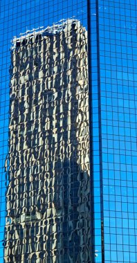 Sydney Avustralya'da gökdelen penceresinde arka plan gibi refleks