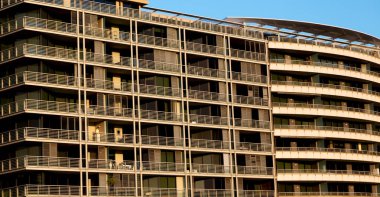 Avustralya'da sydney doku bir otelin Teras Odası modern kavram gibi