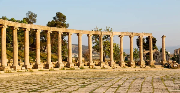 Džeraši Jordan Antické Archeologické Místo Klasického Dědictví Pro Turisty — Stock fotografie