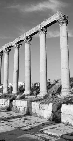 Jerash Jordanië Antieke Archeologisch Erfgoed Van Klassieke Voor Toeristische Site — Stockfoto