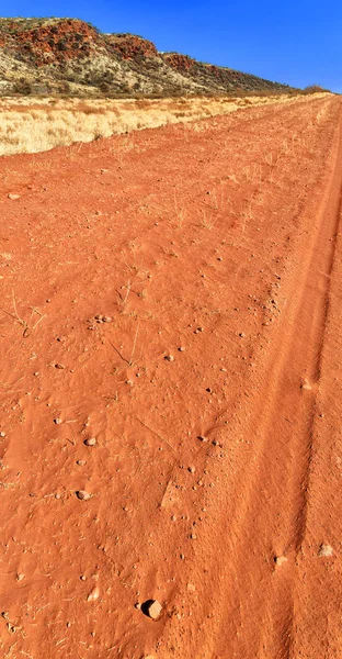 Австралии Outback Улице Пустыне Концепции Приключений — стоковое фото