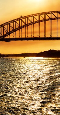 austalia sydney ve gündoğumu Bridge'de Körfezi