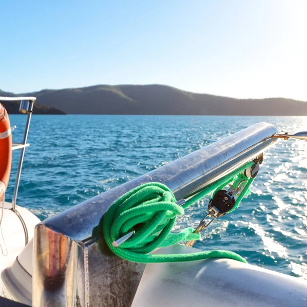Австралії Човен Світло Катамаран Терасу Концепція Спорту Розслабитися — стокове фото