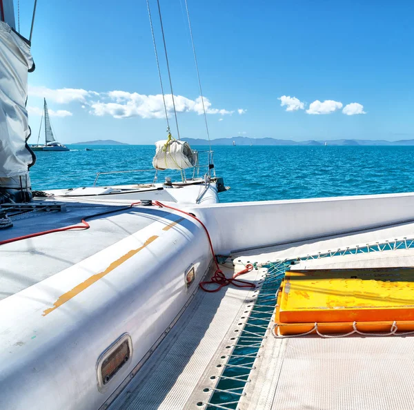 Australia Boat Light Catamaran Deck Concept Sport Relax — Stock Photo, Image