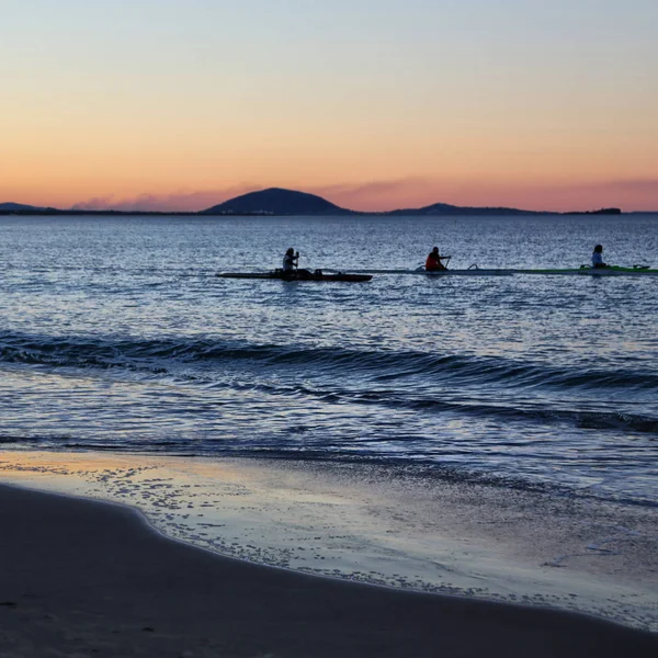 in australia boat and light   sport with kayak in the ocean