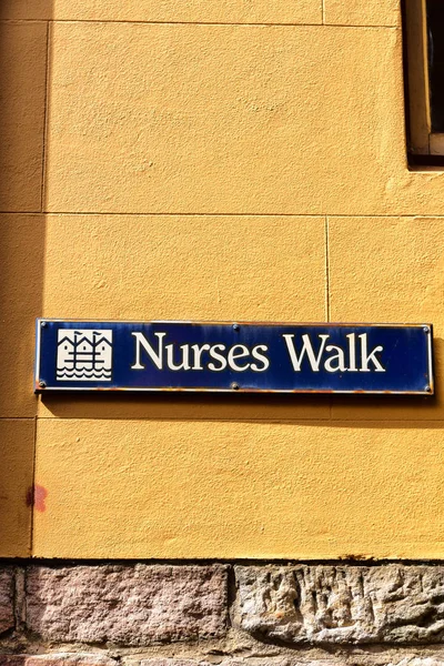 Australia Sidney Sign Nursers Walk Street Wall — Stock Photo, Image