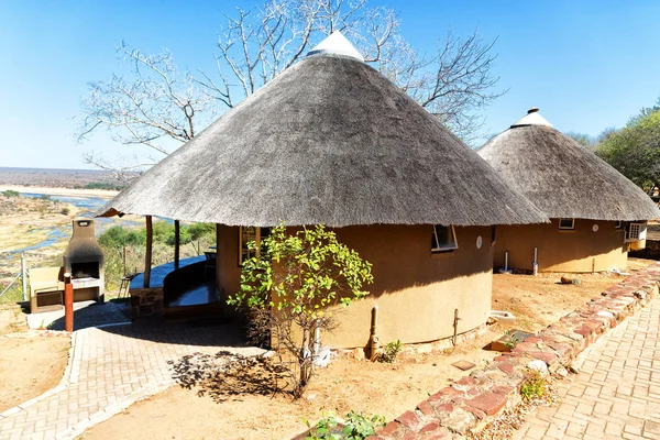 Südafrikanischen Kruger Park Die Lodge Fluss — Stockfoto