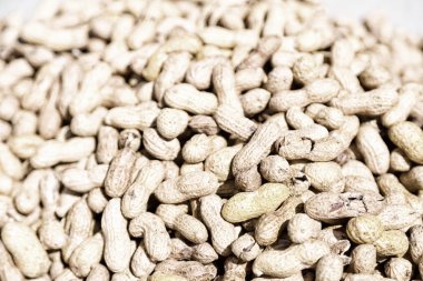 Fıstık gibi sağlıklı gıda ve aperatif kavramı Pazar çok