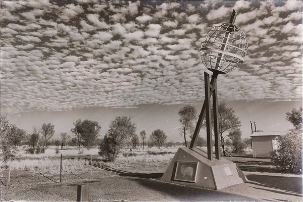Austrália Monumento Trópico Capricórnio Nuvens — Fotografia de Stock