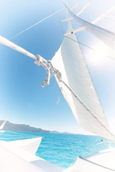 Australië Het Concept Van Snelheid Van Navigatie Wind Met Zeilen — Stockfoto