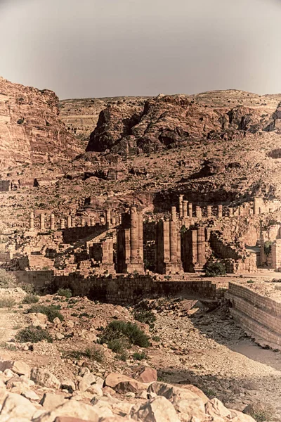페트라에서 요르단 유산의 골동품 — 스톡 사진